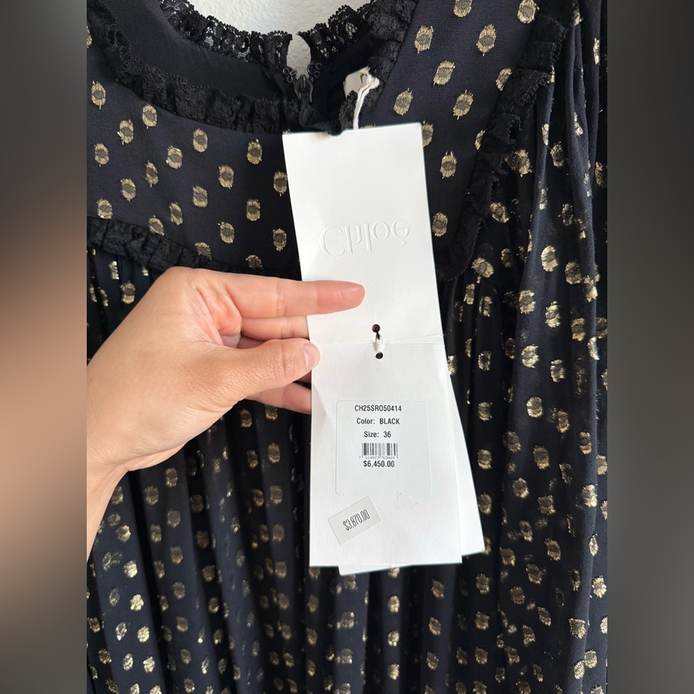NWT Chloe Maxi Dress Black - Picture 8 of 15